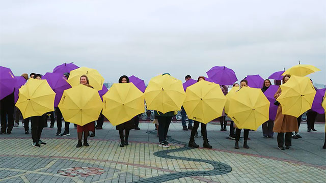Флэшмоб «Зонтики»